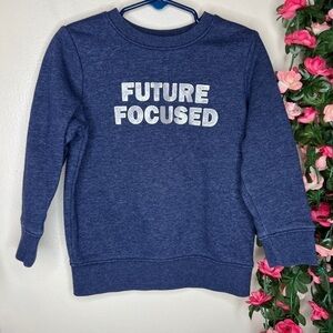 Cat & Jack Blue Future Focused Crewneck Sweatshirt Boy 3T Casual Outdoor Comfort